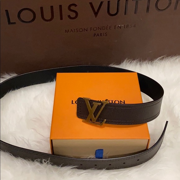 Louis Vuitton Initiales Utah Leather Belt sz40 - Picture 7 of 8